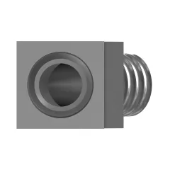 Caterpillar 1/2 -14 Threaded NPTF 45° Elbow Adapter — three-quarter view