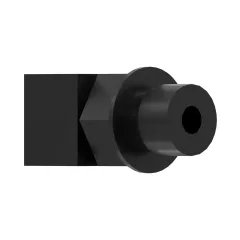 Caterpillar 7/16-20 Adaptador codo 45° — vista en tres cuartos