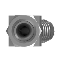 Caterpillar 7/16-20 Thread Hex Head 45 Degrees Elbow 37 Degrees Flared Adapt — açılı görünüm