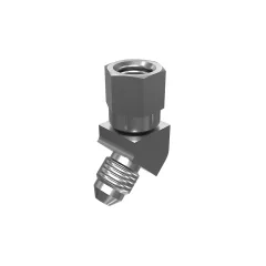 Caterpillar 7/16-20 Thread Hex Head 45 Degrees Elbow 37 Degrees Flared Adapt