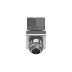Caterpillar 1-1/16-12 Thread Hex Head 45 Graus Cotovelo 37 Graus Adaptador Flared — vista de três quartos