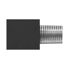 Caterpillar 9/16-18, 1/4-18 NPTF Gewinde 90° Ellenbogen Adapter — Dreiviertelansicht