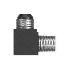 Caterpillar 7/8-14, 1/2-14 NPTF Threaded 90° Elbow Adapt — açılı görünüm