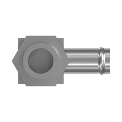 Caterpillar 90 degree elbow adapter — açılı görünüm