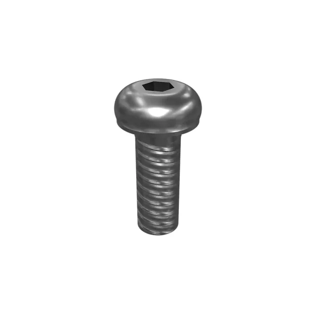 3/8"-16 x 1" Rounded Pan Head Internal Hex Vida