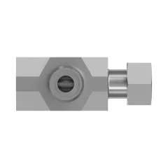 Caterpillar 13/16" x 9/16" Hidrolik Hatları Tee Adapt — açılı görünüm
