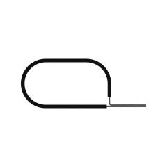 Caterpillar Dual Tube Clip — three-quarter view