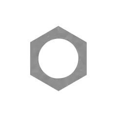 Caterpillar M12 x 1.75mm Hex Nut — Dreiviertelansicht