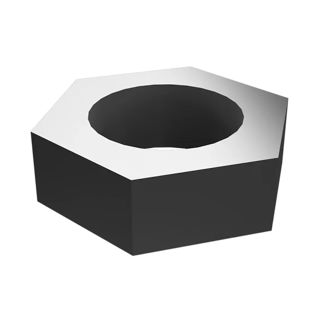 M16 x 2mm Hex Jam Somun