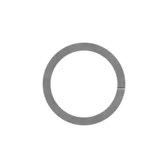 Caterpillar 55mm ID Tilt Silindir Backup Ring — açılı görünüm