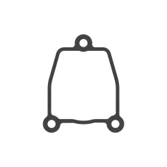 Caterpillar Front Housing cover Gasket — three-quarter view