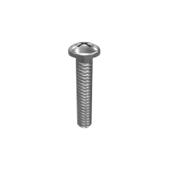 Caterpillar Nein. 4 (.112)"-40 x 5/8" abgerundete Pan Head Cross Slot Screw — Dreiviertelansicht