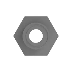 Caterpillar Adaptador de acoplamento reto 74.50mm Longo — vista de três quartos
