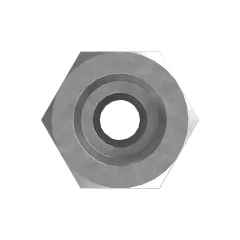 Caterpillar 9/16-18 Hex Head Right O-Ring Adapt — açılı görünüm