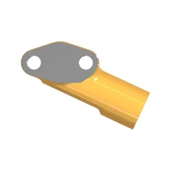 Caterpillar Turbocharger Oil Adapter — vista en tres cuartos