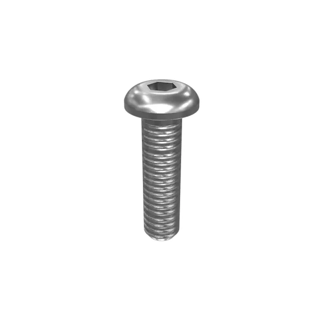 No. 10 (.190)"-32 x 3/4" Rounded Pan Head Internal Hex Vida