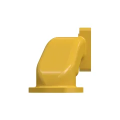 Caterpillar Exhaust Manifold — vista en tres cuartos