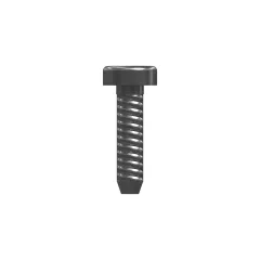 Caterpillar Nein. 10 (.190)"-16 x 3/4" abgerundete Pan Head Cross Slot Screw — Dreiviertelansicht