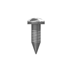 Caterpillar Nein. 10 (.190)"-16 x 5/8" abgerundete Pan Head Cross Slot Screw — Dreiviertelansicht