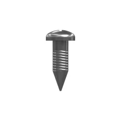 Caterpillar Nein. 10 (.190)"-16 x 5/8" abgerundete Pan Head Cross Slot Screw — Dreiviertelansicht