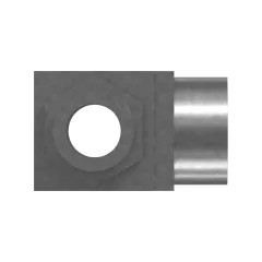 Caterpillar 37.5mm Long Tee Adapter — vista en tres cuartos