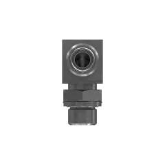 Caterpillar 90 Degree Elbow Adapter — vista en tres cuartos
