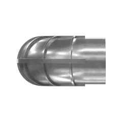 Caterpillar 152.4mm Inner Diameter LUFTEINLASS SCHLAUCH — Dreiviertelansicht