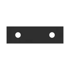 Caterpillar 25mm Thick Mounting Block — Dreiviertelansicht