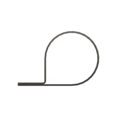Caterpillar 50.80mm Minimum Tek Tube Ring Clip Clip — açılı görünüm