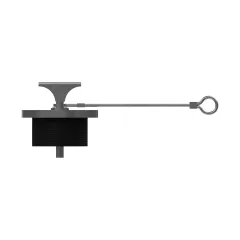 Caterpillar Engine Oil Filler Cap — vista de três quartos