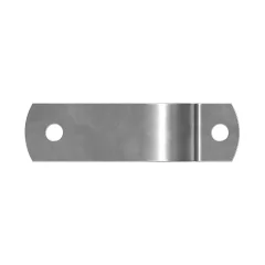 Caterpillar Single Tube Multiple Hole Steel Half Clamp — Dreiviertelansicht