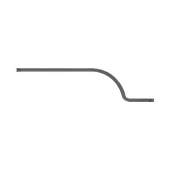 Caterpillar Single Tube Multiple Hole Steel Half Clamp — Dreiviertelansicht