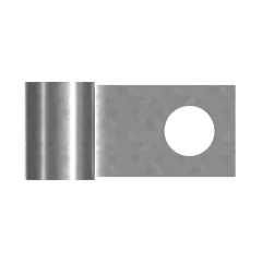 Caterpillar 4mm Kalınlık Motoru Air Clean Support Bracket — açılı görünüm