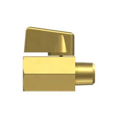 Caterpillar Drain Fitting Ball Valve — açılı görünüm
