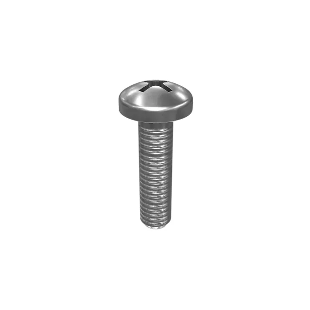 Nein. 8 (.164)"-32 x 5/8" abgerundete Pan Head Cross Slot Screw
