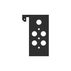 Caterpillar Left Hand Side Plate — vista en tres cuartos
