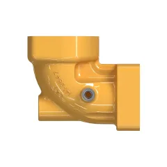 Caterpillar Hydraulic Elbow Adapter — vista de três quartos