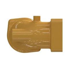 Caterpillar Hydraulic Elbow Adapter — vista de três quartos