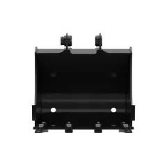 Caterpillar 600 mm (24 in), 91 L (3.2 ft3), PASADOR On, PERNO-On Teeth — vista en tres cuartos