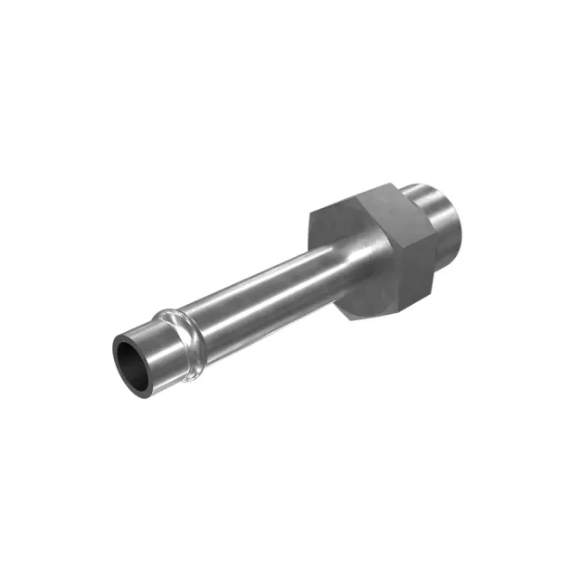 9/16-18 X 7.94 Adaptador de cabeza de hexón recto