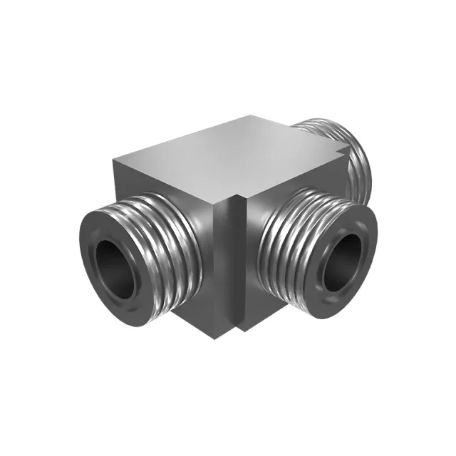 1-7/16"-12 x 1-3/16"-12 Union Tee Adapt