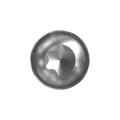 Caterpillar No. 4 (.112)"-40 x 3/8" Rounded Pan Head Hexalobular — açılı görünüm