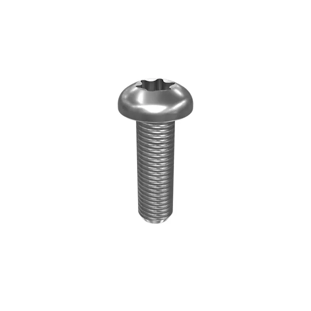 No. 4 (.112)"-40 x 3/8" Rounded Pan Head Hexalobular