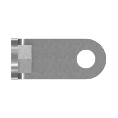 Caterpillar 5mm Thick Angle Bracket — three-quarter view