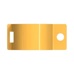 Caterpillar 70.00mm Diámetro Interno Dos Piezas de Acero Clip — vista en tres cuartos