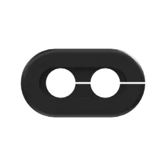 Caterpillar 12mm, oval Çift Flanged Grommet — açılı görünüm