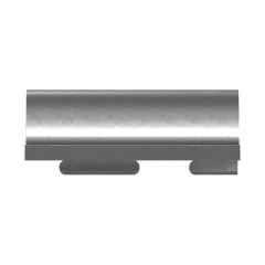 Caterpillar 42.70mm Diamètre intérieur Tube simple demi-clamp — vue de trois quarts