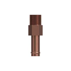 Caterpillar 3/8" x 12.7mm Adaptador de manguera — vista en tres cuartos