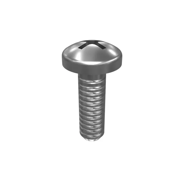 Nein. 8 (.164)"-32 x 1/2" abgerundete Pan Head Cross Slot Screw