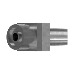 Caterpillar ORFS to NPTF 45 Degree CODO Adapter — vista en tres cuartos